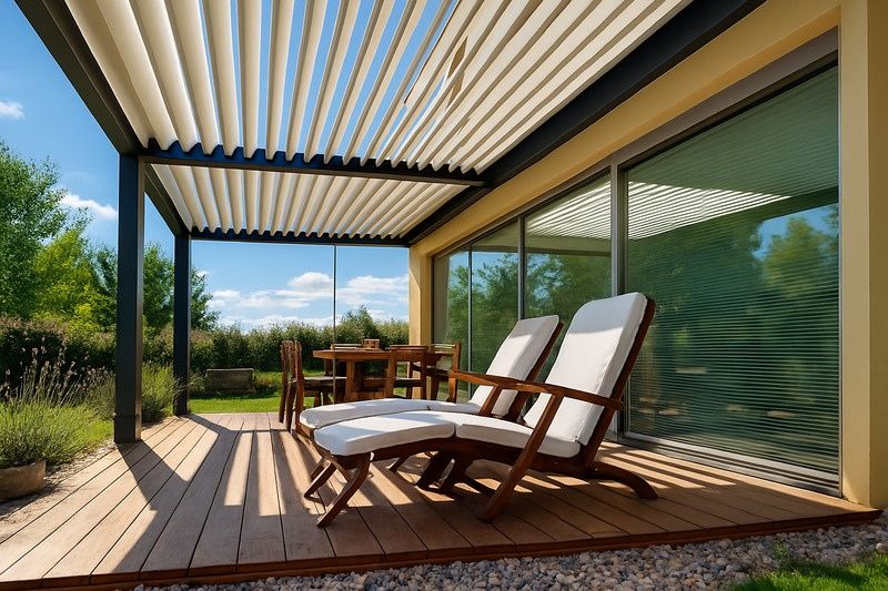 Ahşap Görünümlü Pergola